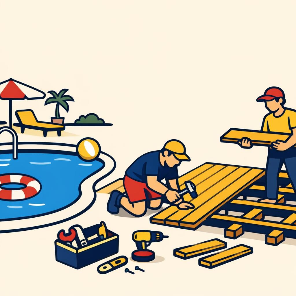 Pool Deck Installation